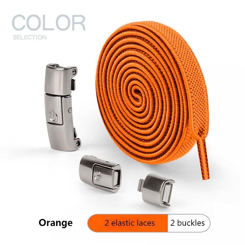 T-BOO 2023 No Tie Shoe Laces 8MM Press and Lock Shoelaces Without Ties Elastic Laces Sneaker Kids Adult