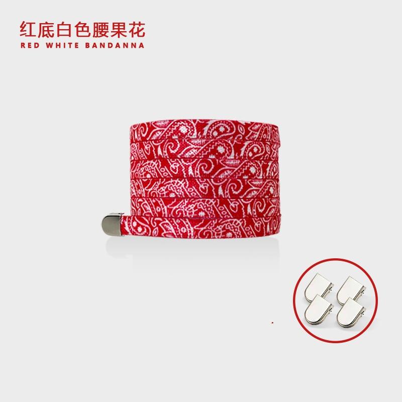 Trendy Colorful No Tie Elastic Shoelaces Running Shoe Lace Safety Flat Shoelace Kids Adult Lazy Lace