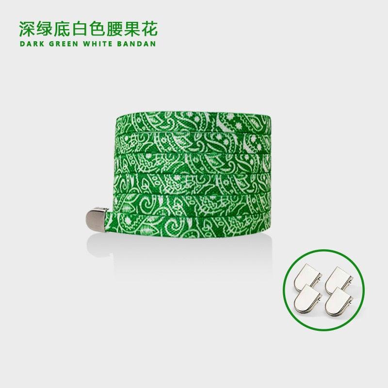 Trendy Colorful No Tie Elastic Shoelaces Running Shoe Lace Safety Flat Shoelace Kids Adult Lazy Lace