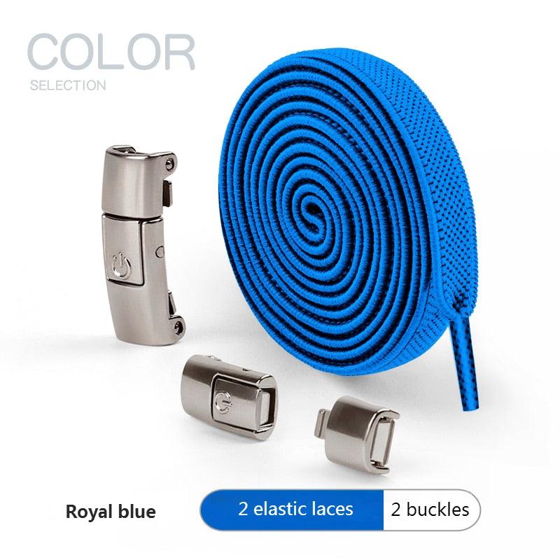 T-BOO 2023 No Tie Shoe Laces 8MM Press and Lock Shoelaces Without Ties Elastic Laces Sneaker Kids Adult