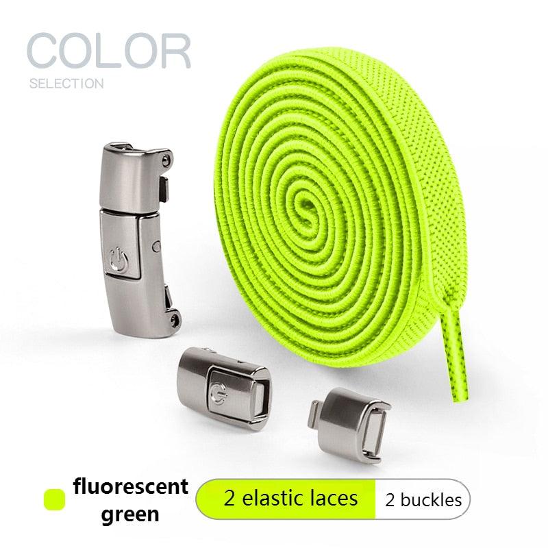 T-BOO 2023 No Tie Shoe Laces 8MM Press and Lock Shoelaces Without Ties Elastic Laces Sneaker Kids Adult