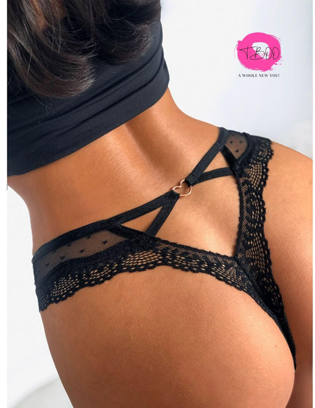 T-BOO Women Sexy Lace Thong Low Waist Lace Panties Sexy Transparent Underwear Ladies Briefs Womens Lingerie