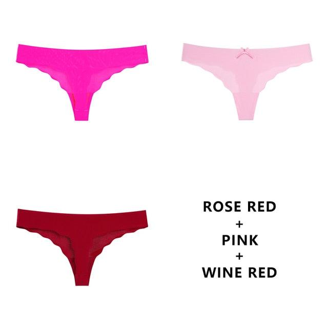 T-BOO 3Pcs/Lot Sexy Seamless Panty Set Underwear Fashion Ladies Low-Rise Briefs Panties Women Sexy Comfort Intimates Lingerie