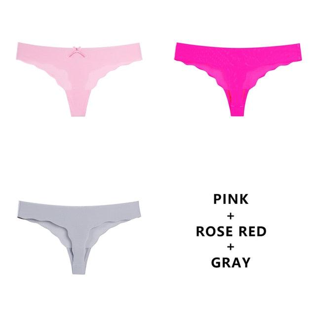 T-BOO 3Pcs/Lot Sexy Seamless Panty Set Underwear Fashion Ladies Low-Rise Briefs Panties Women Sexy Comfort Intimates Lingerie