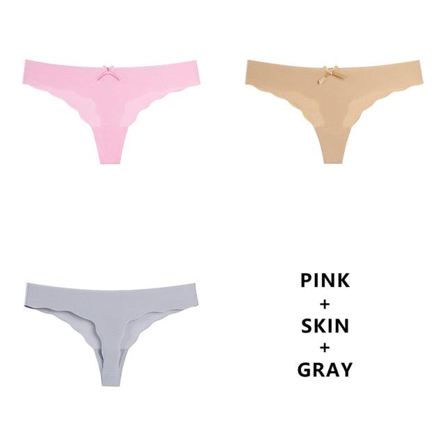 T-BOO 3Pcs/Lot Sexy Seamless Panty Set Underwear Fashion Ladies Low-Rise Briefs Panties Women Sexy Comfort Intimates Lingerie