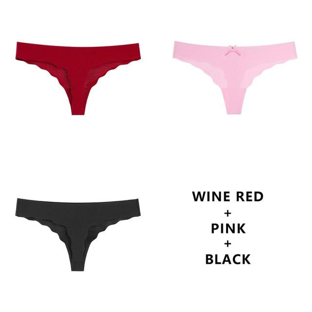 T-BOO 3Pcs/Lot Sexy Seamless Panty Set Underwear Fashion Ladies Low-Rise Briefs Panties Women Sexy Comfort Intimates Lingerie