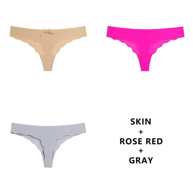 T-BOO 3Pcs/Lot Sexy Seamless Panty Set Underwear Fashion Ladies Low-Rise Briefs Panties Women Sexy Comfort Intimates Lingerie