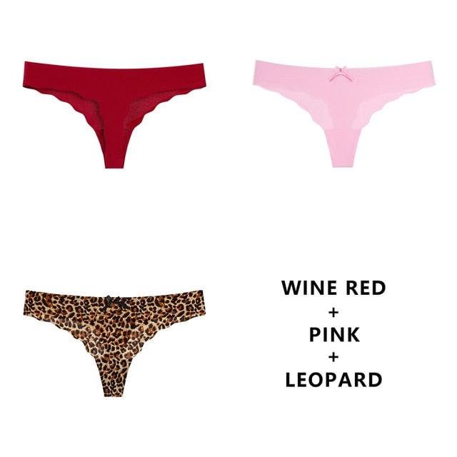 T-BOO 3Pcs/Lot Sexy Seamless Panty Set Underwear Fashion Ladies Low-Rise Briefs Panties Women Sexy Comfort Intimates Lingerie