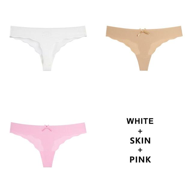 T-BOO 3Pcs/Lot Sexy Seamless Panty Set Underwear Fashion Ladies Low-Rise Briefs Panties Women Sexy Comfort Intimates Lingerie