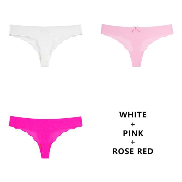 T-BOO 3Pcs/Lot Sexy Seamless Panty Set Underwear Fashion Ladies Low-Rise Briefs Panties Women Sexy Comfort Intimates Lingerie