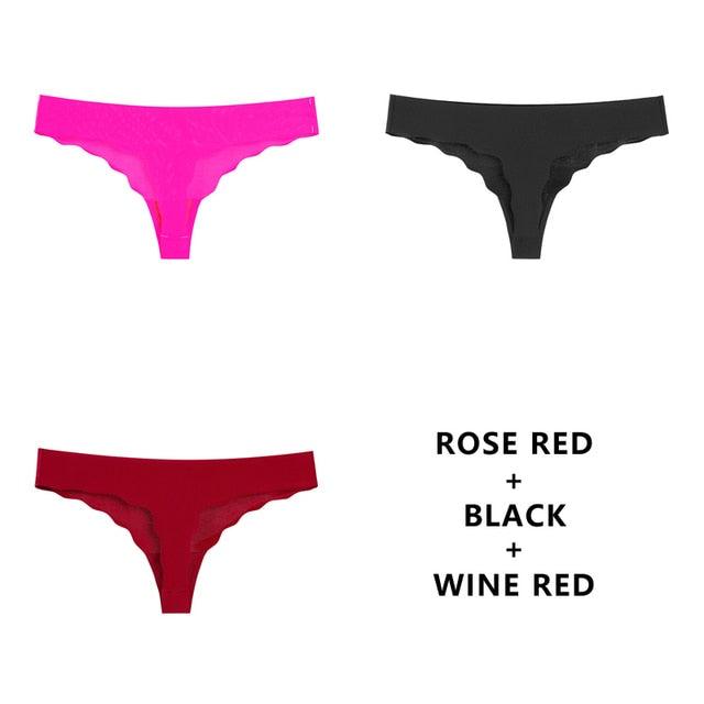 T-BOO 3Pcs/Lot Sexy Seamless Panty Set Underwear Fashion Ladies Low-Rise Briefs Panties Women Sexy Comfort Intimates Lingerie