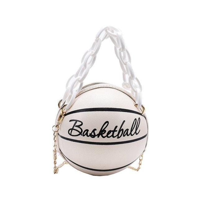 Luxury Cute Basketball Hand Bag Crossbody Bag Women Leather Totes Lady Shoulder Pack