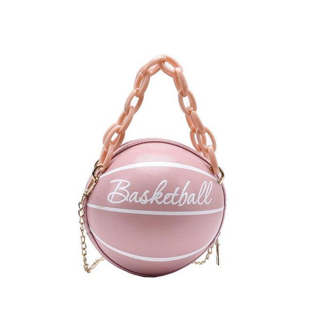Luxury Cute Basketball Hand Bag Crossbody Bag Women Leather Totes Lady Shoulder Pack