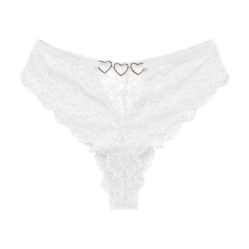 T-BOO Women Sexy Lingerie Lace Panties G String Underwear Low-waist Thong T-back Transparent Temptation Hollow Out Intimate