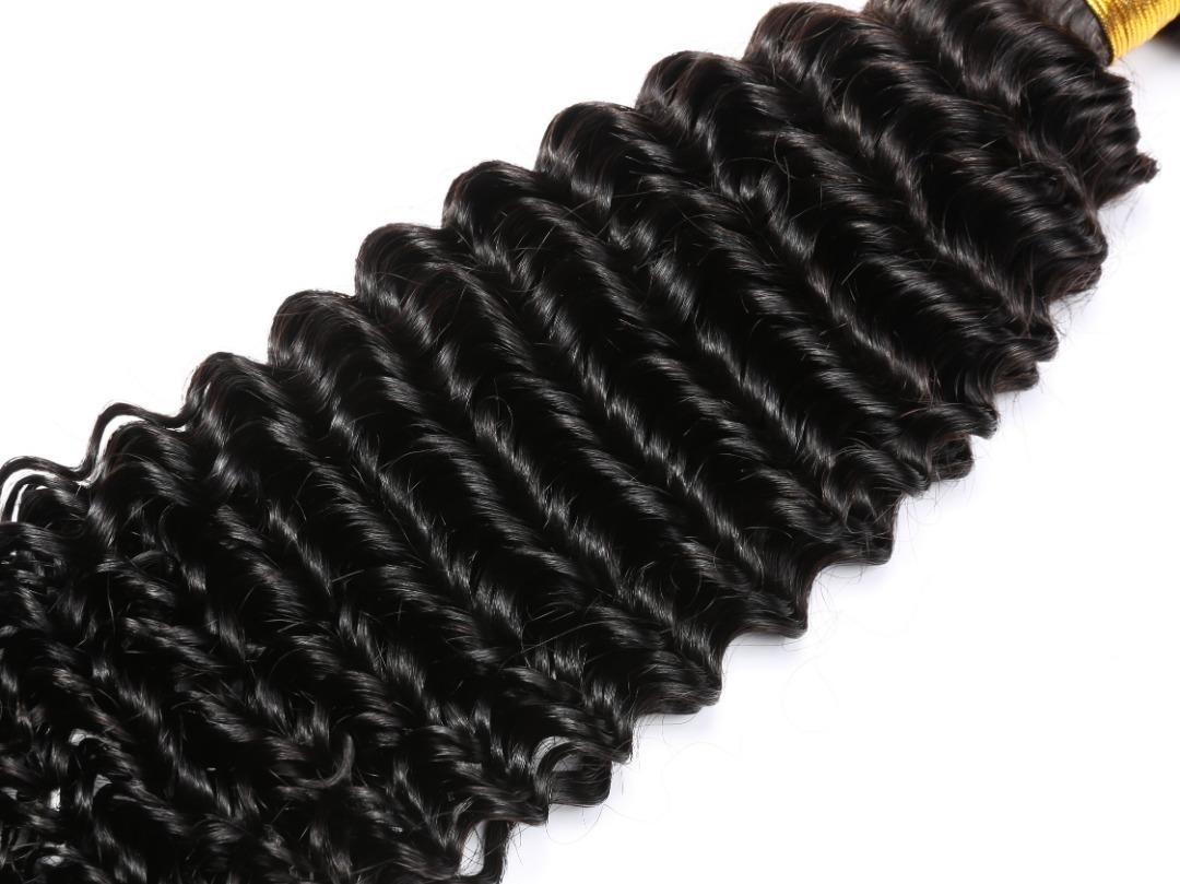 Embrace the Beauty of the Ocean with Our 3-Piece Human Hair Deep Wave Bundle!