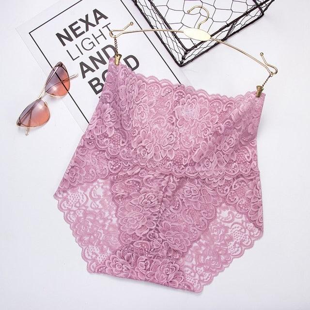 T-BOO Women Sexy Lace Panties Underwear Woman High Waist Briefs Floral Lingerie Female Seamless Underpants Plus Size Panties