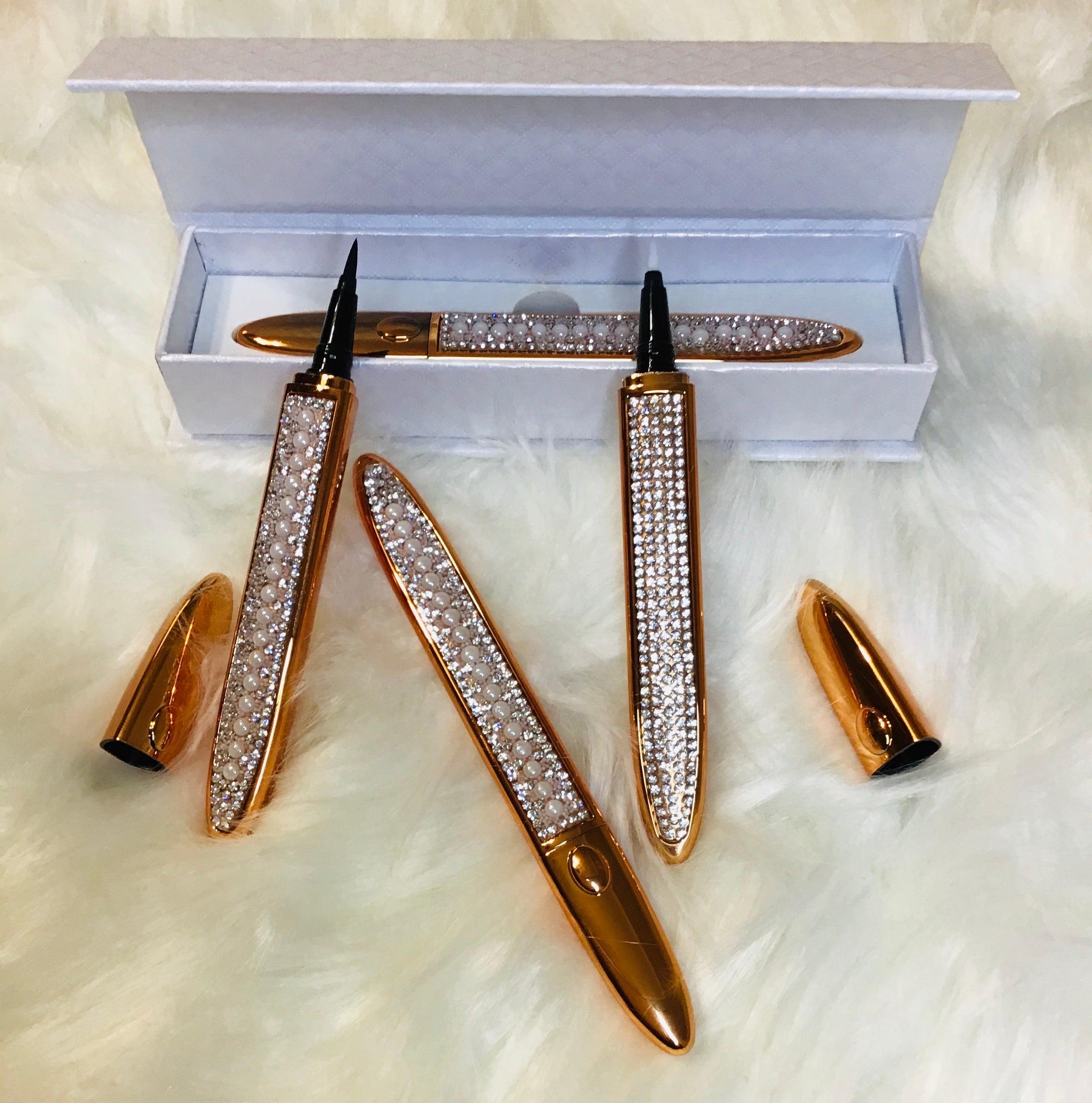 Eyelash Luxury Eyeliner Adhesive Pen Black or Clear