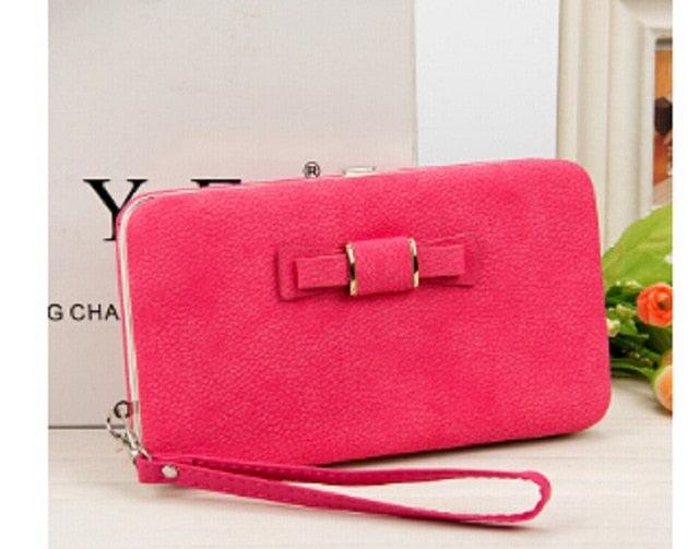 NEW Women Big Wallet Purse Box Credit Card Holder Mobile phone holder handbag case