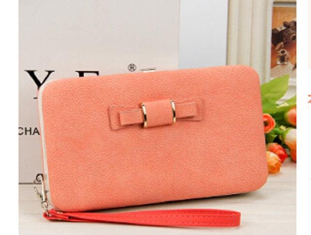 NEW Women Big Wallet Purse Box Credit Card Holder Mobile phone holder handbag case