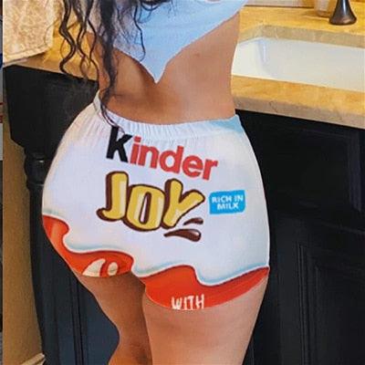 Sexy Women Shorts Sport Workout Short Pants Female Skinny Fitness biker Exquisite print Casual Shorts Bottom