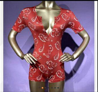 Sexy adult Onesies Rompers Sleepwear Print Floral Shorts Jumpsuit long sleeve V Neck Bodycon Bodysuit