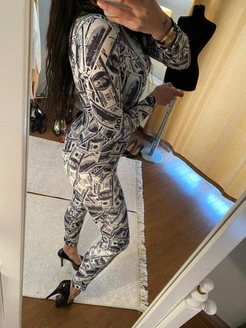Womens Sexy Onesies Jumpsuit Sleepwear long Sleeve V Neck Bodycon Jumpsuit Bodysuit Romper Sexy Overalls