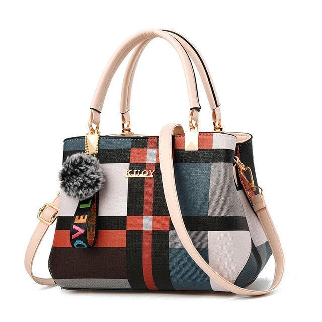 New Women Luxury Handbag Wild Messenger Bags Designer Plaid Shoulder Bag Female Ladies Totes