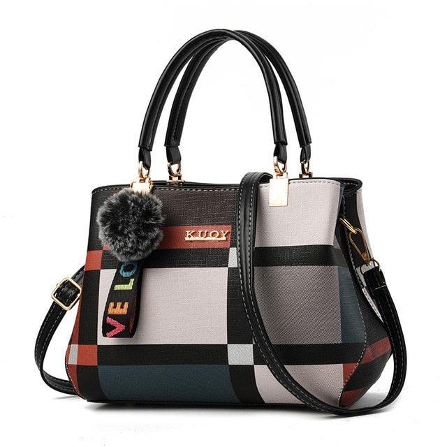 New Women Luxury Handbag Wild Messenger Bags Designer Plaid Shoulder Bag Female Ladies Totes