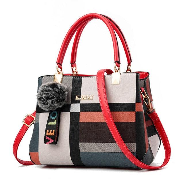 New Women Luxury Handbag Wild Messenger Bags Designer Plaid Shoulder Bag Female Ladies Totes