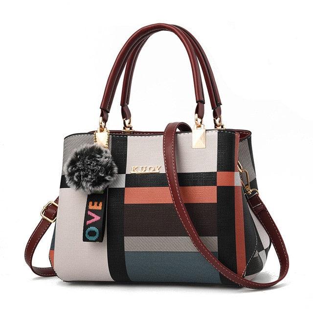 New Women Luxury Handbag Wild Messenger Bags Designer Plaid Shoulder Bag Female Ladies Totes