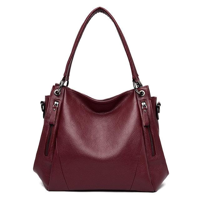 Women Handbag Large Capacity Female Shoulder Bags Good Quality Soft Leather Casual Totes Bag