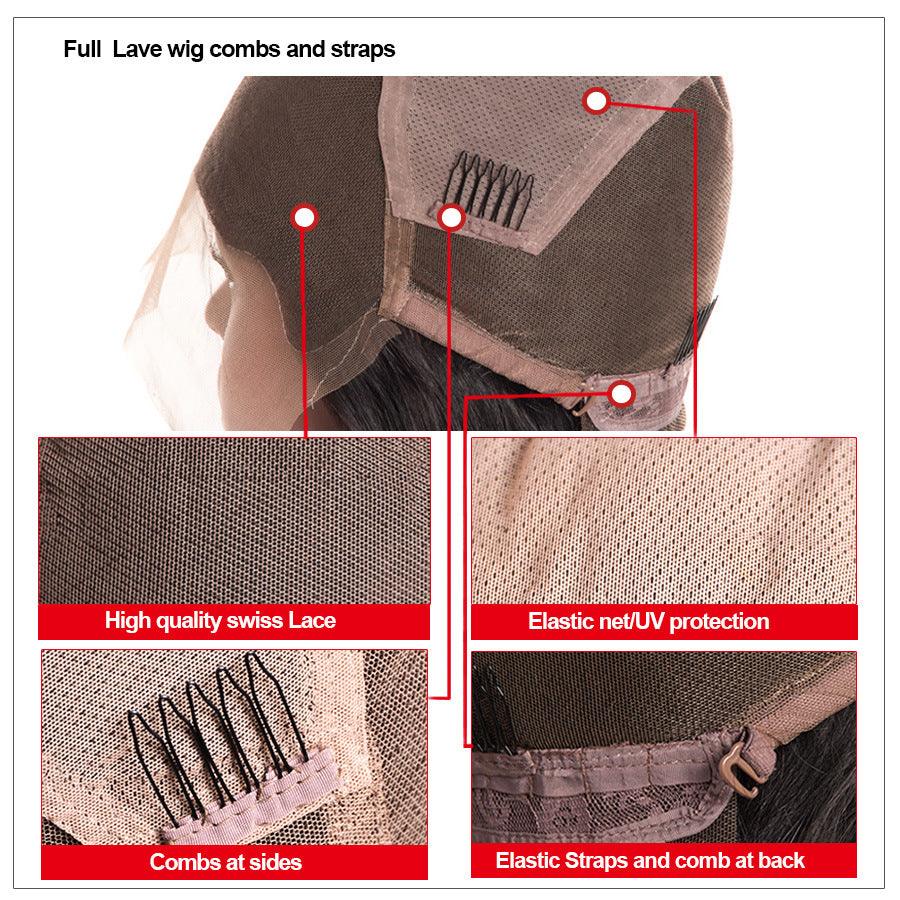 T-BOO Body Wave Wig Pre Plucked Full Lace Human Hair Wigs For Black Women Brazilian Glueless Full Lace Wigs With Baby Hair NonRemy