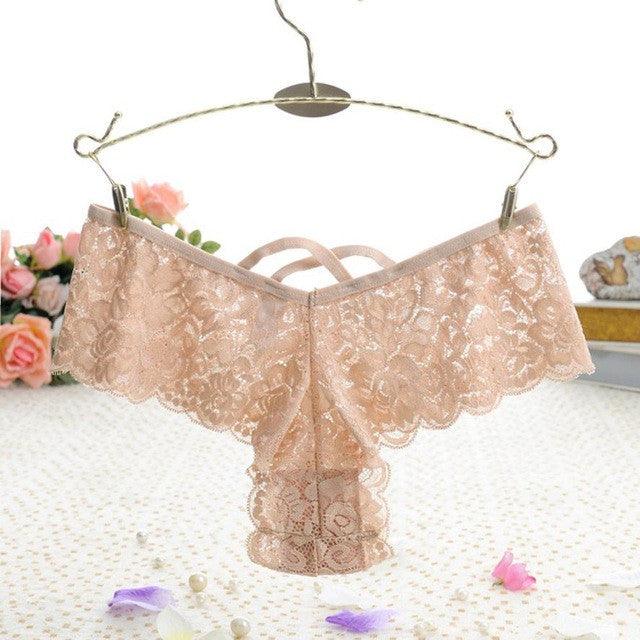 Women Sexy Lace Panties Seamless Cotton Briefs Hollow low-Rise Ladies Underwear High Quality
