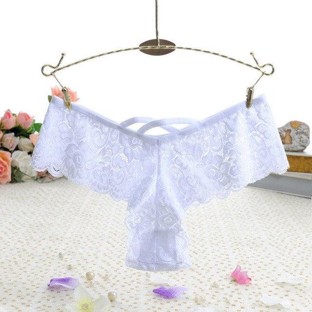 Women Sexy Lace Panties Seamless Cotton Briefs Hollow low-Rise Ladies Underwear High Quality