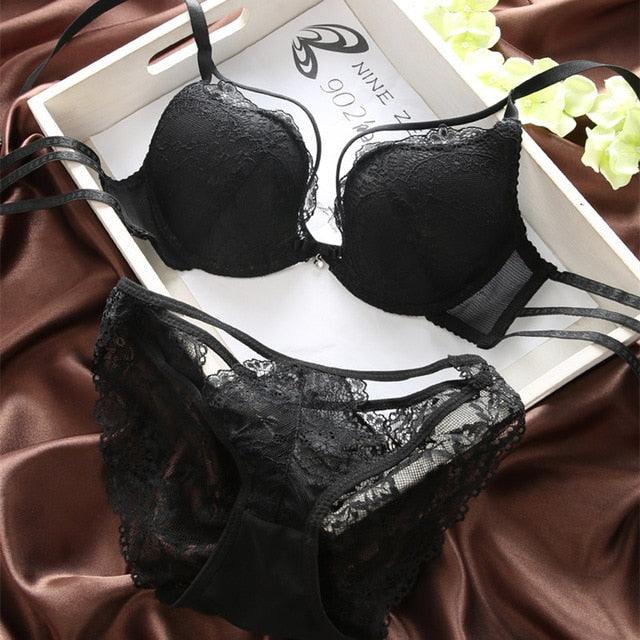 T-BOO Underwear Set Bra Set Women Lingerie Bra & Briefs Set Sexy Intimate Brassiere Panties Lace Push Up Thin Lingerie