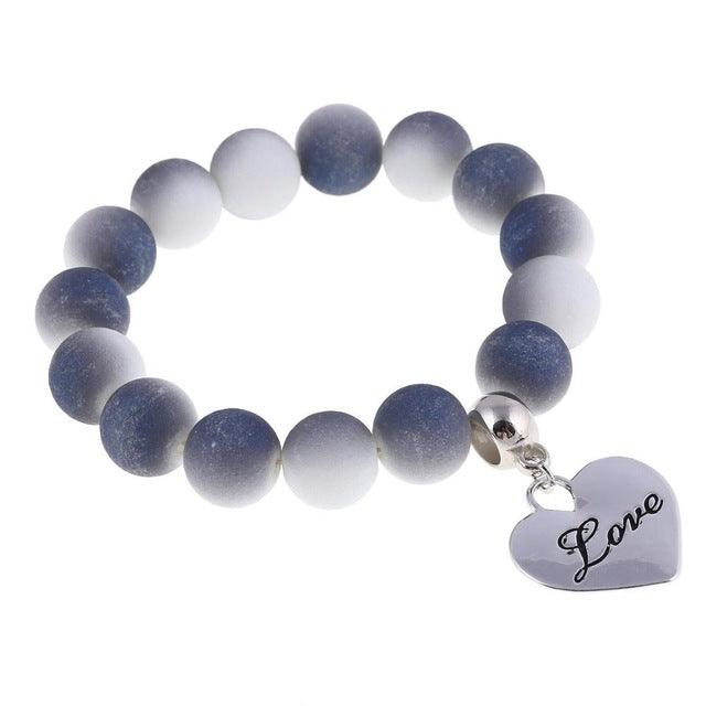 TBOO Crystal Bracelet & Bangle Elastic Heart Bracelets For Women Handmade Rhinestone Beads pulseira masculina Boho Jewelry