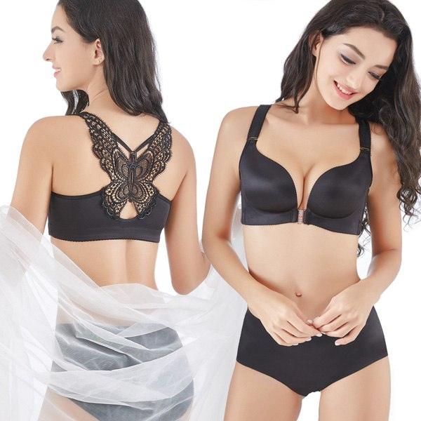 Plus Size Bra Set Seamless Bra And Panties For Women Bras And Underwear Sets Push Up Brassiere Bra Brief Sets Large Size Cup