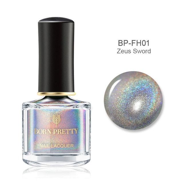 Holographic Laser Nail Polish 6ml Flourish Series Varnish Shining Glitter Nail Art Lacquer Polish