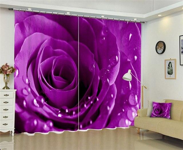 Modern window curtains home decoration fashion fabrics for curtains living room 3D flowers window treatment balcony