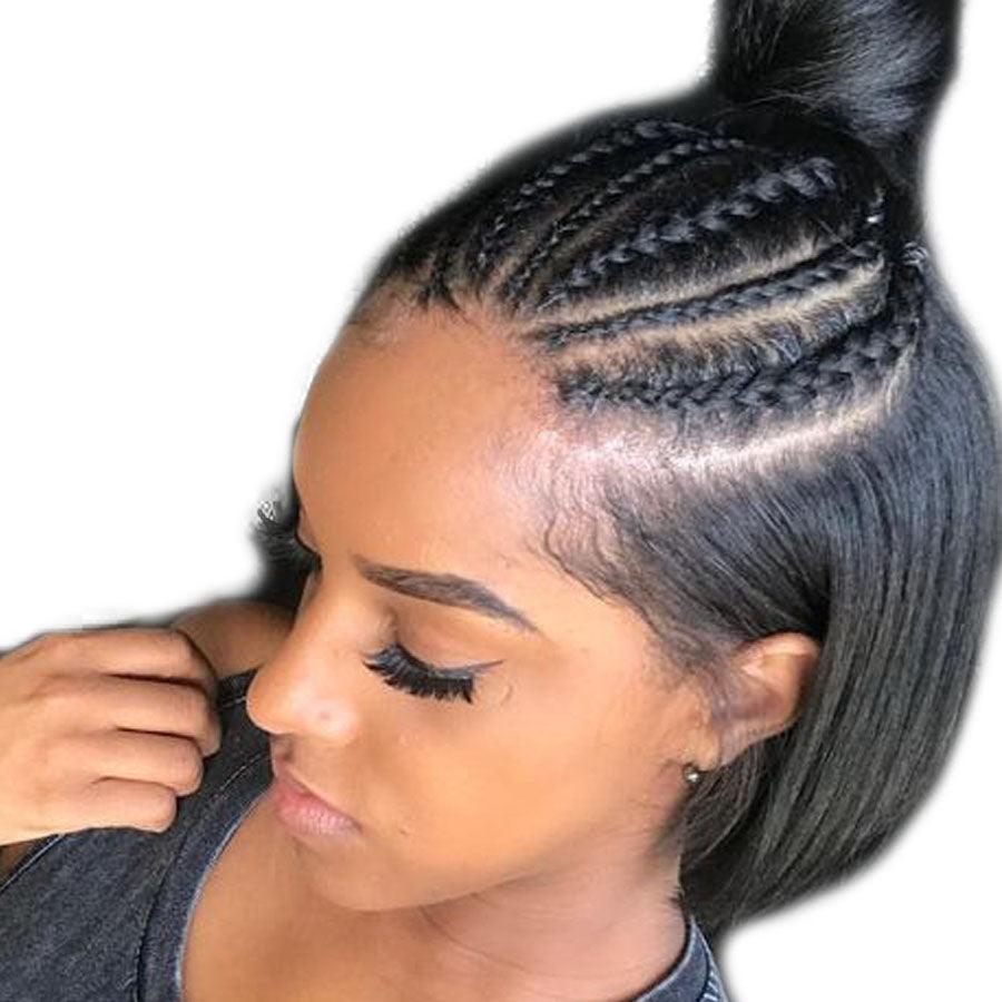 T-BOO 150 Density Full Lace Wig Human Hair With Baby Hair Straight Short Lace Wig Pre Plucked Brazilian Bob Wig Remy