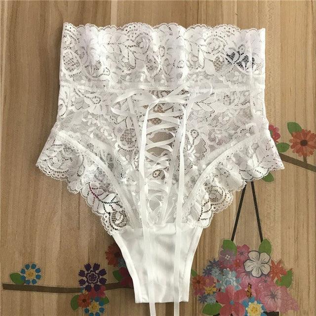 Sexy Women Thongs And G Strings High Waisted Sexy Lace Panties Hollow Out Underpants