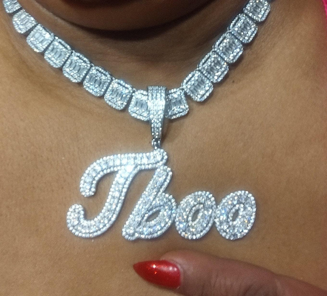 Custom Name Necklace Personalized Jewelry Baguettes Chain