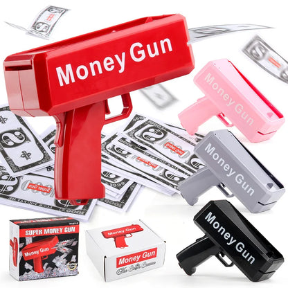 Handheld Money Gun Cash Shooter – Fun Party Prop for Weddings, Birthdays, Celebrations, Bachelor Parties, Events &amp; Movie Scenes