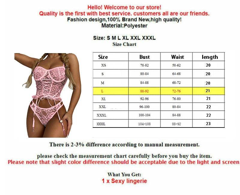 T-BOO Sexy Women Lingerie Lace Corset Push Up Bra and G-String Thong Underwear Set