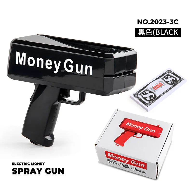 Handheld Money Gun Cash Shooter – Fun Party Prop for Weddings, Birthdays, Celebrations, Bachelor Parties, Events &amp; Movie Scenes