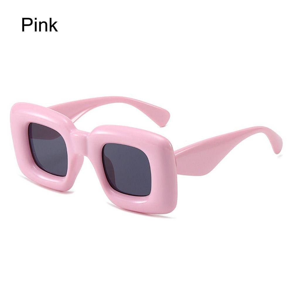 Women Sunglasses Square Candy Color Shades UV400  Designer Men Red Yellow Unique Sun Glasses Wide Legs