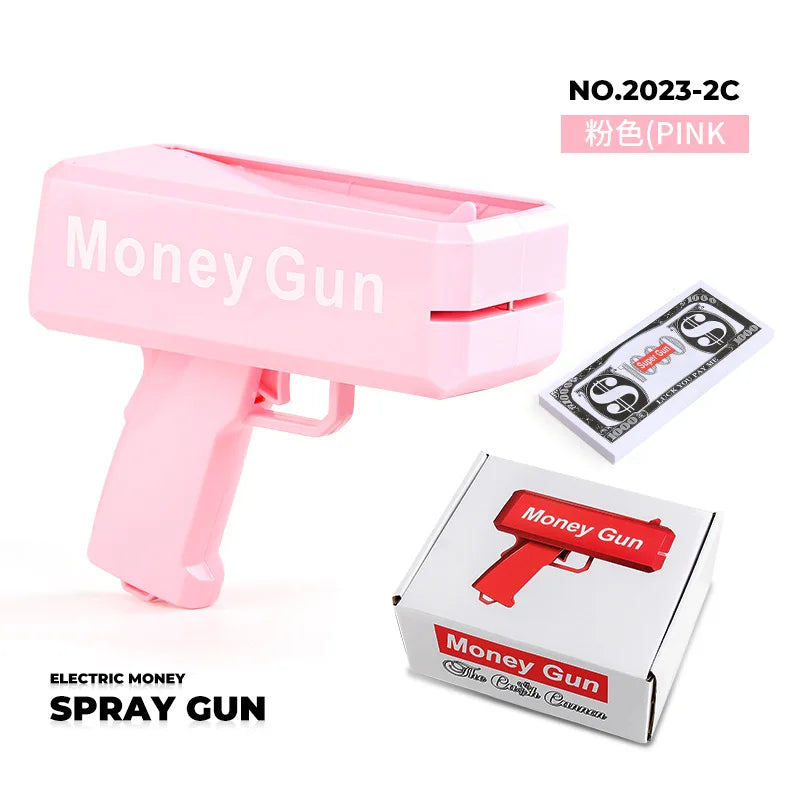 Handheld Money Gun Cash Shooter – Fun Party Prop for Weddings, Birthdays, Celebrations, Bachelor Parties, Events &amp; Movie Scenes