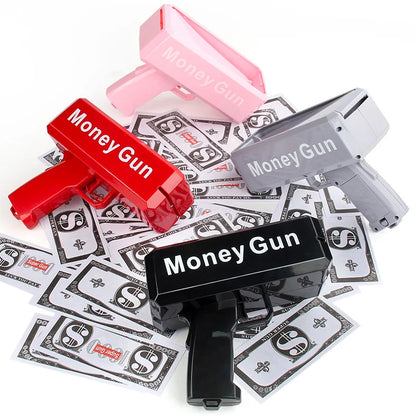 Handheld Money Gun Cash Shooter – Fun Party Prop for Weddings, Birthdays, Celebrations, Bachelor Parties, Events &amp; Movie Scenes