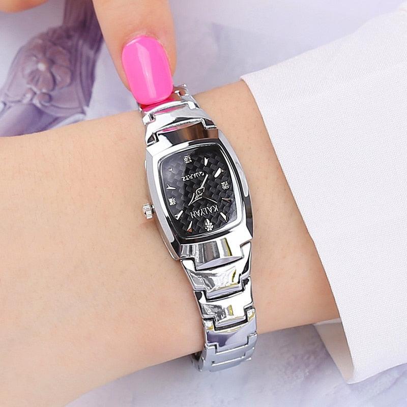 T-BOO Women Luxury Watches Crystal Bracelet Quartz Watch Steel Female Wristwatch Montre Femme Relogio Top Brand Fashion