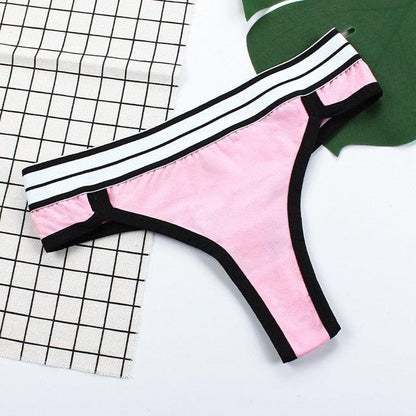 T-BOO Women's Sexy Thong Panties G-String Underwear Plus Size Lingerie  Ladies Cotton Briefs
